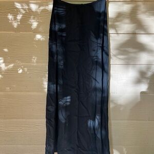 Rampage USA Black Maxi Skirt Vintage 90s Y2K Zipper Long Skirt